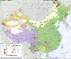 Map of Languages & Distirbution in China !